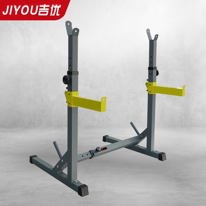 吉优JY-J01可调节多功能举重深蹲卧推综合训练架杠铃架家用健身器材高清大图
