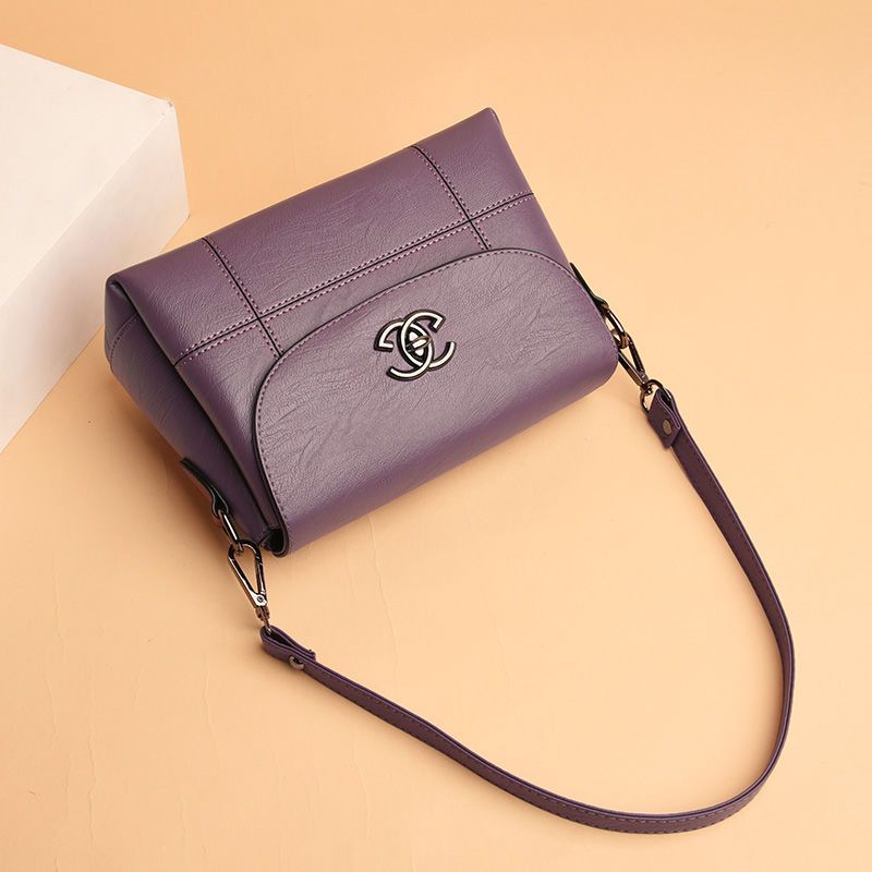 牛皮真皮多层包包女包新款女士单肩斜挎包小包时尚百搭中年妈妈包