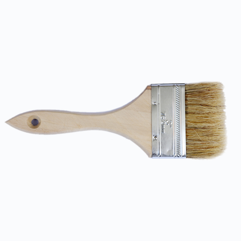 欧时佳 猪鬃毛扁油刷 3寸(75mm宽)1把