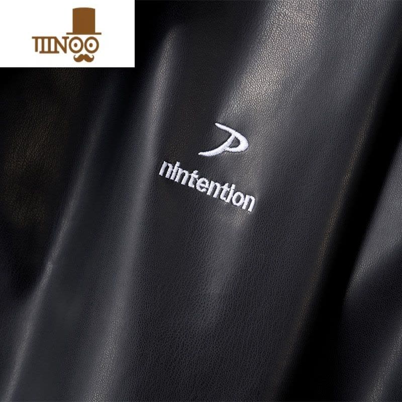 YANXU新款复古pu皮外套男潮流宽松皮衣机车服街头潮牌痞帅情侣夹克图片