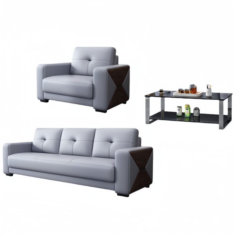 悦兴诚休闲沙发组合200*85*92cm(1+3+长茶几)套高清大图