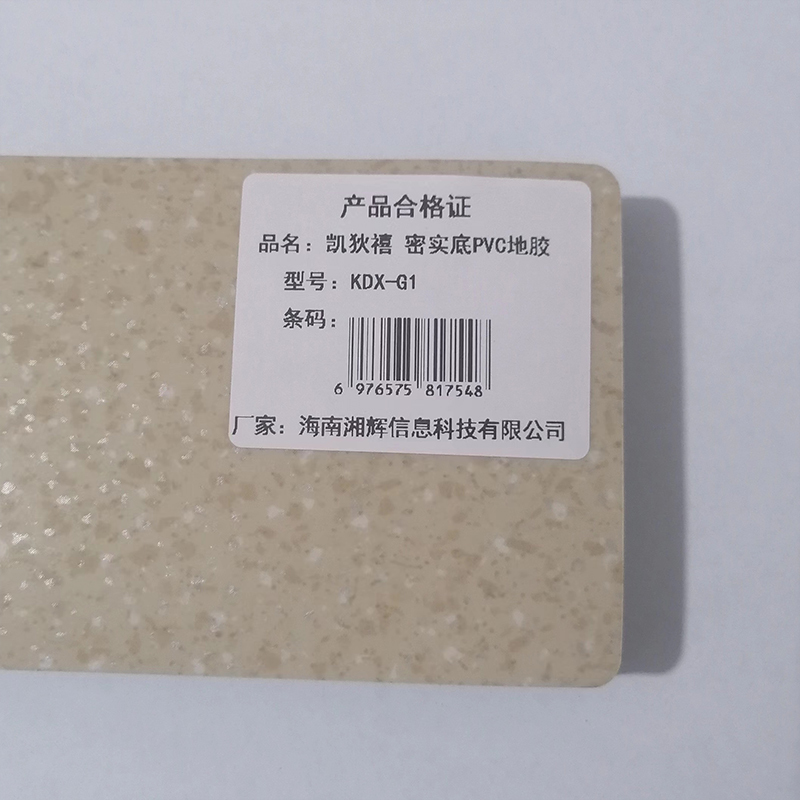 凯狄禧 健身房体育馆密实底PVC地胶地板 KDX-G1 (平方米)