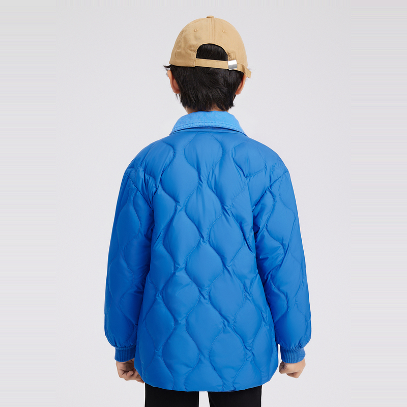 波司登2022新款童装中性安心绗缝轻薄羽绒服