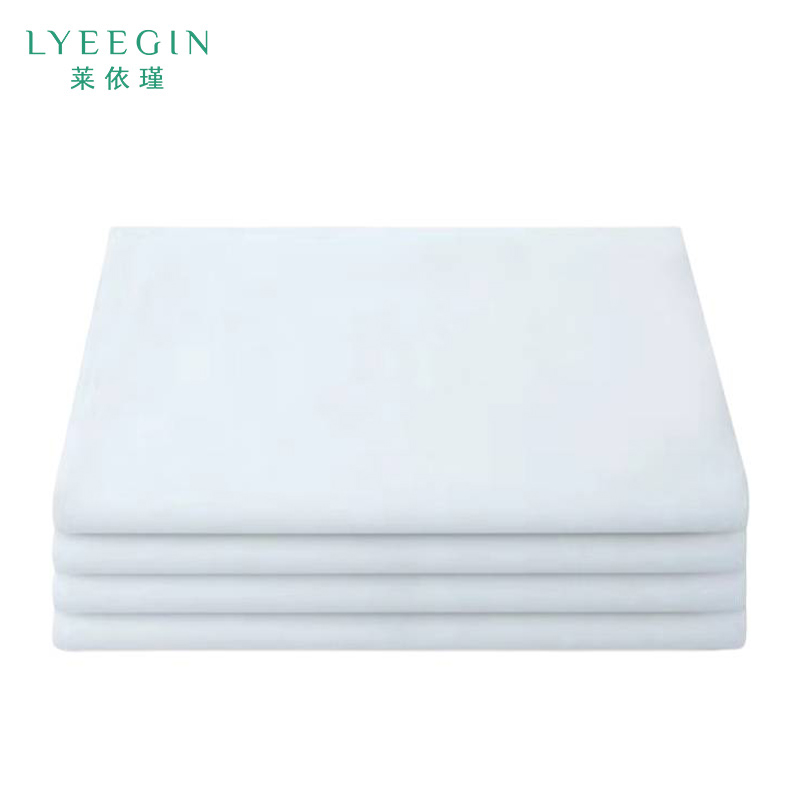 莱依瑾 LYEEGIN 白色贡缎被套 210*245cm 套高清大图