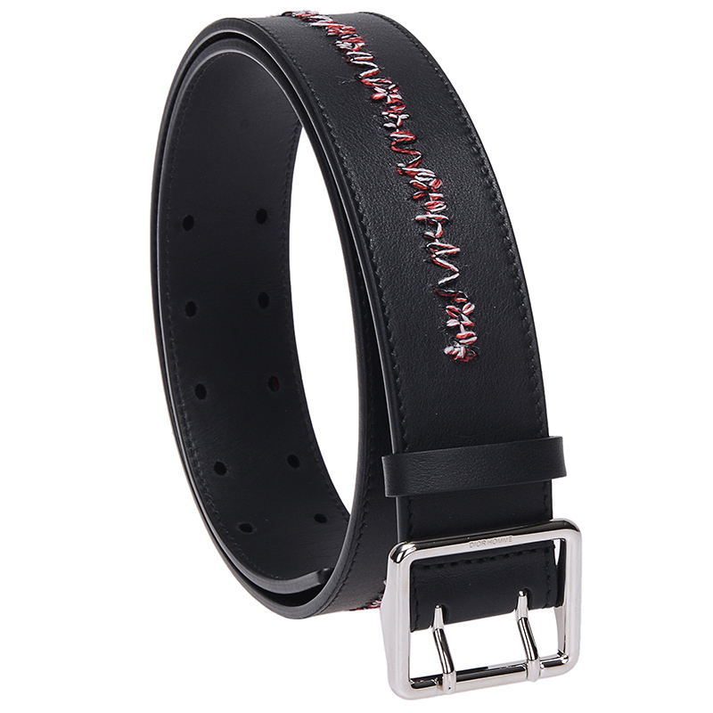 dior迪奥男款牛皮双针扣腰带皮带4187plxjm