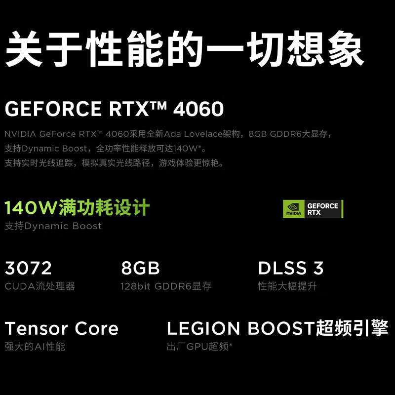 联想拯救者Y7000P 2023新品 16英寸电竞游戏笔记本电脑(13代I7/16G/1T固态/8G独显) 黑 2.5K 165Hz高刷网课学习联想自营官方旗舰