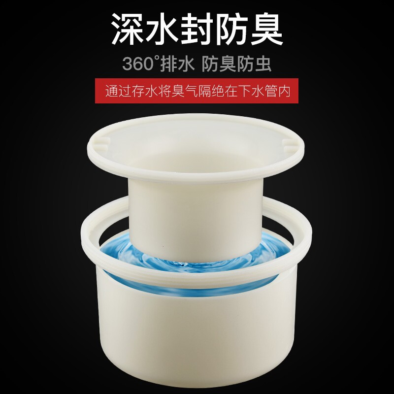 潜水艇全铜防臭地漏20cm大排量户外室外花园淋浴防溢水反水