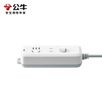 公牛(bull)B5110全长1米插座面板多孔插排插长线多用功能家用插位拖接线板电插板带线学生宿舍床头超短线插线板