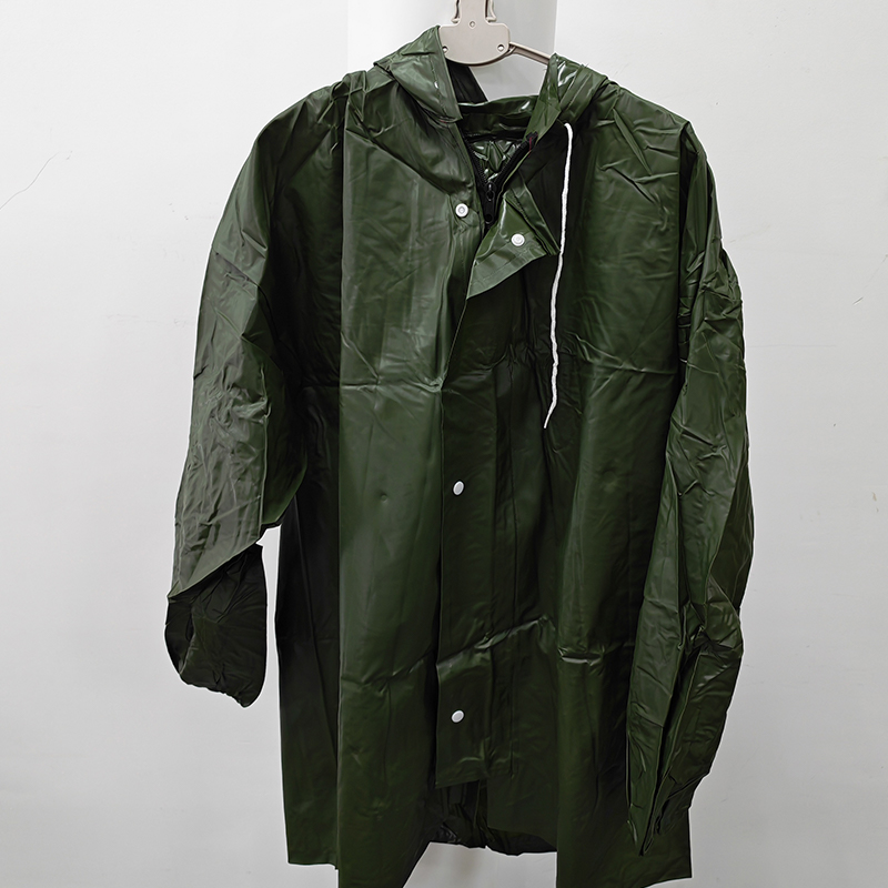 鸽护 雨衣雨裤套装 军绿150-190cm 套高清大图