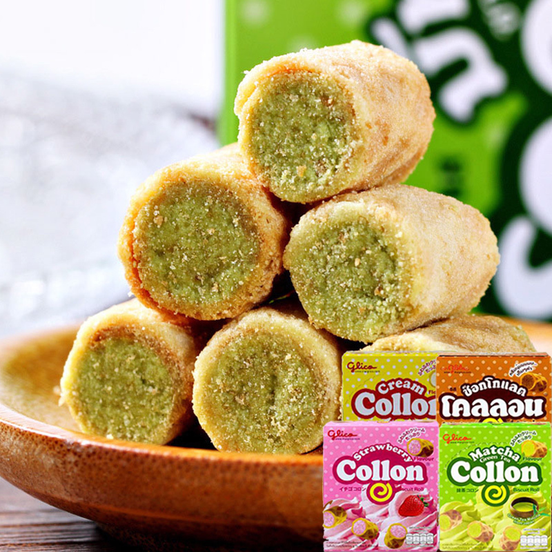 泰国进口 格利高Collon 抹茶味注心饼干54g