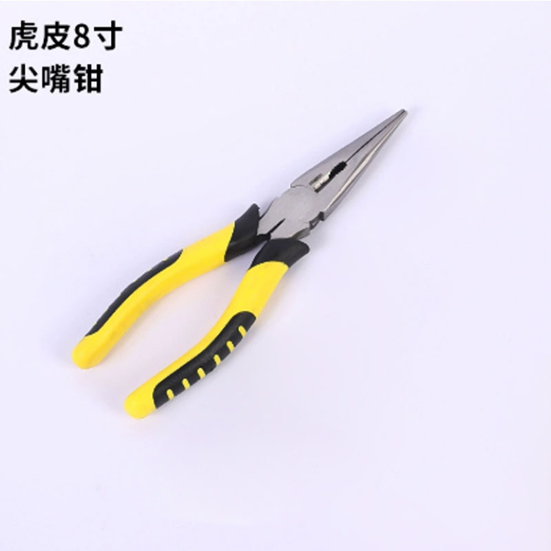 镁颌龙 MHL-J08 工业级尖嘴钳 电工剥线专用尖头钳 8寸高清大图