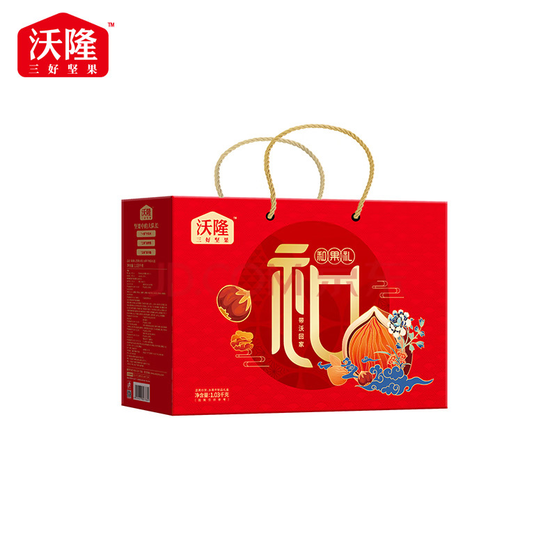 沃隆坚果1.03kg天然果仁组合清甜醇厚居家待客贴心佳品和果礼盒A款高清大图