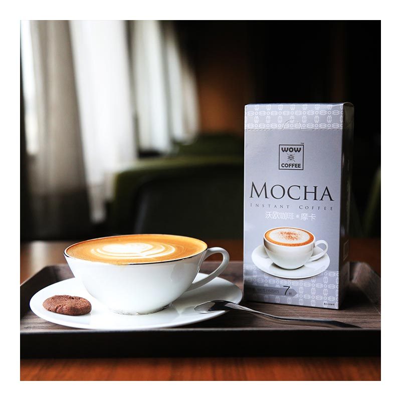 [苏宁超市]沃欧咖啡(WOW COFFEE) 摩卡即溶咖啡105g(15g*7条) 速溶系列