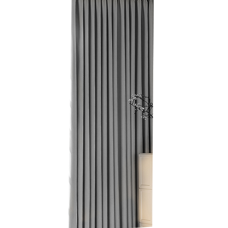 植巾 CL510 100*100cm 加厚双面麻窗帘 (计价单位：米) 灰色高清大图