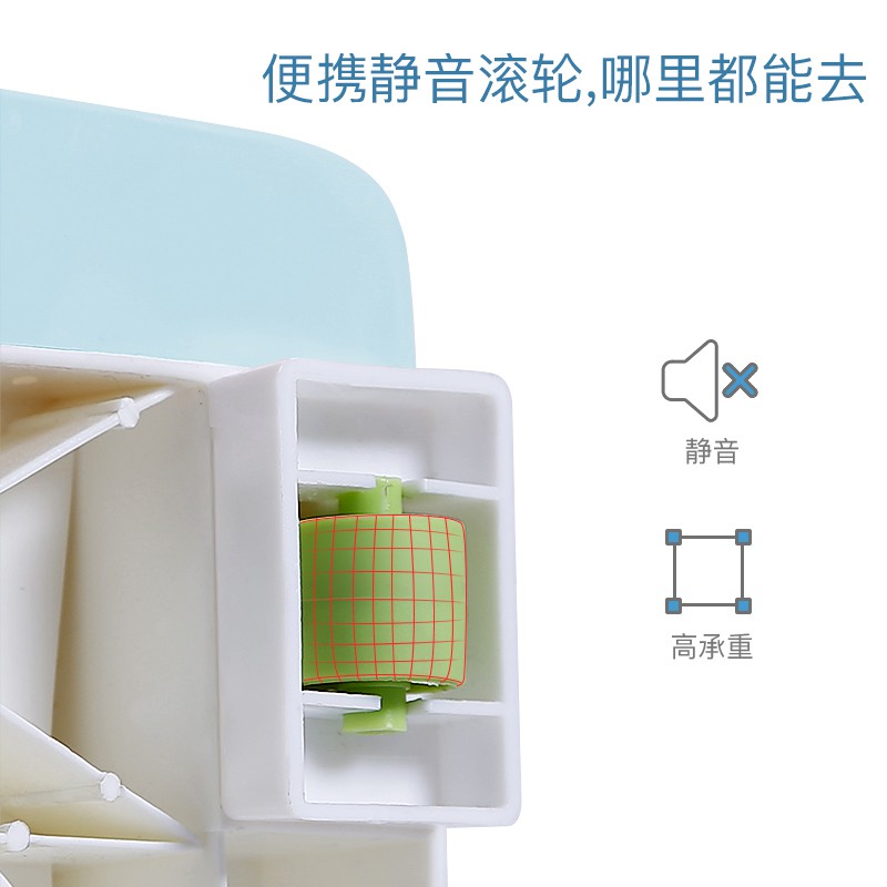 加厚抽屉式收纳柜塑料宝宝储物柜婴儿童衣柜家用玩具组合五斗柜子 三维工匠高清大图