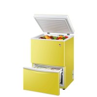 Haier/海尔LW-120HCD 顶开式下抽屉式家用立式双温120升冷藏冷柜M柜立式冷柜