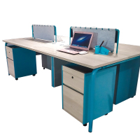 榭邦 办公家具 B2405办公职员4人位 会议桌 办公桌 2400*1200*750mm