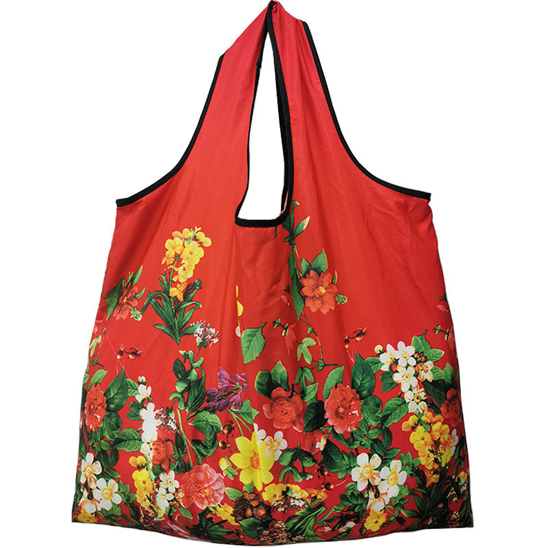 便携可折叠超市购物袋大容量包防水布袋买菜袋子手提袋大号环保袋 大