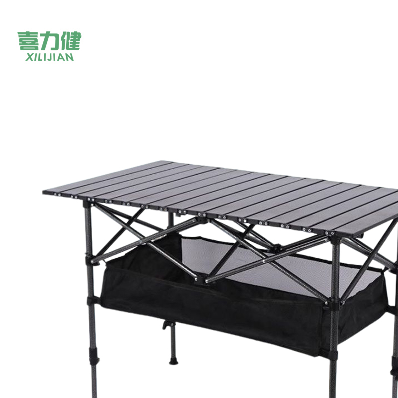 喜力健 户外升降折叠桌 HS网兜升降款-120*55*50CM 个高清大图