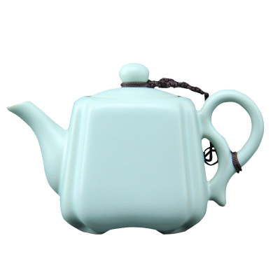 唐宏坊 汝窑茶壶陶瓷汝窑茶具小茶壶开片汝瓷功夫茶具红茶泡茶壶单壶款式三