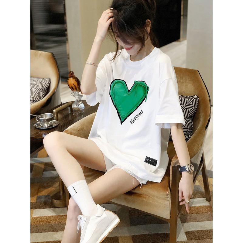 rpin短袖t恤女ins潮牌夏季新款宽松休闲小众设计感体恤衫上衣女潮