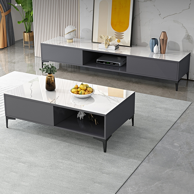 电视柜现代简约茶几组合轻奢客厅新款地柜小户型卧室简易电视机柜