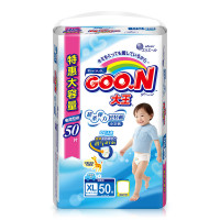 大王(GOO.N)男宝宝拉拉裤/短裤式尿不湿 加大号 (XL号)50片 (12kg-17kg)