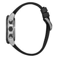 西铁城(CITIZEN)光动能男士专业级探险腕表防水200米黑盘橡胶带44mm