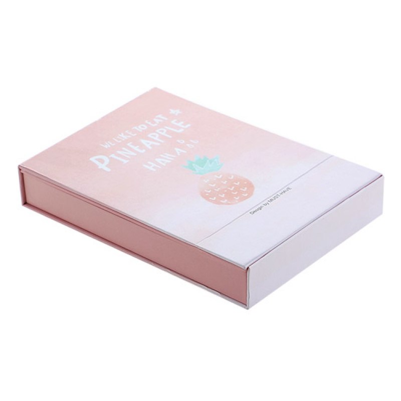 带化妆镜双层收纳盒加厚化妆品置物架抽屉式桌面首饰化妆盒 单层橙底草莓