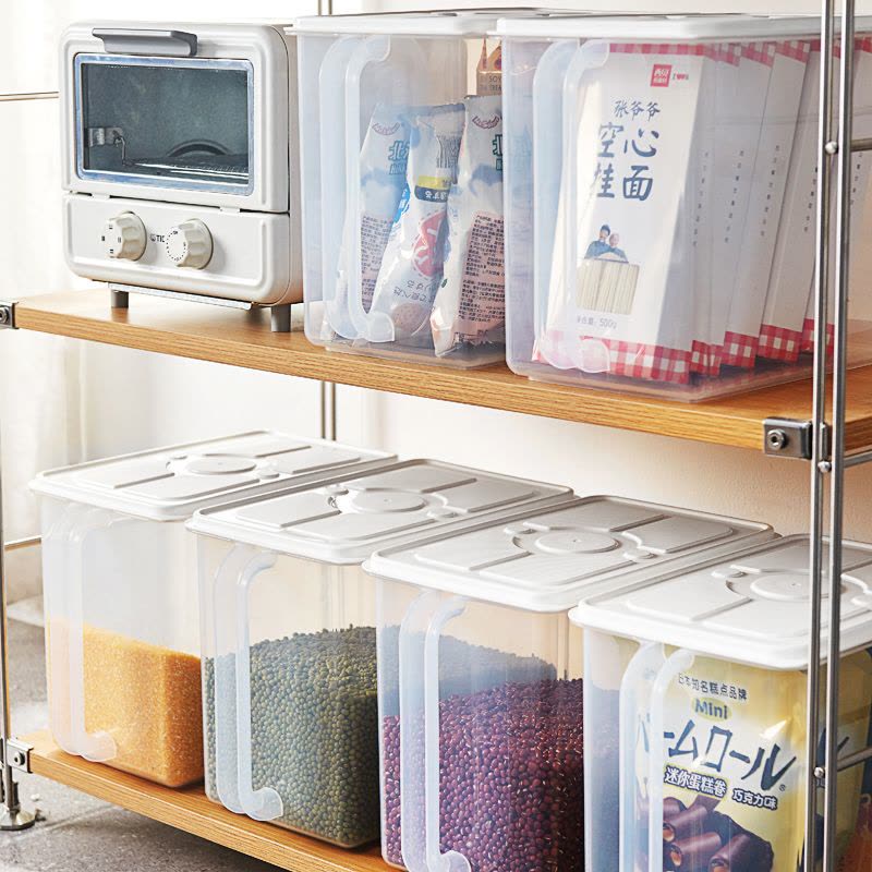JEKO&JEKO 厨房杂粮保鲜收纳盒9L食品级整理盒冰箱冷冻冷藏密封透明食物储物罐图片