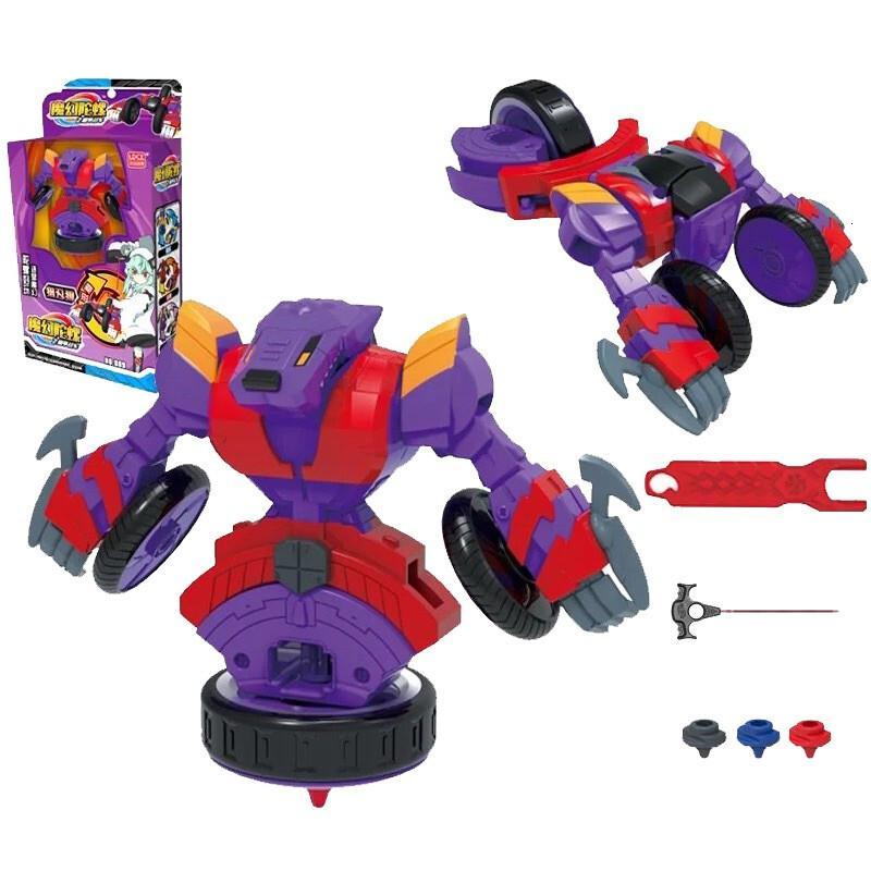 灵动创想正版魔幻3代机甲战车2赤影炎神剑齿鲨霸天狮猎刃狼男孩玩具