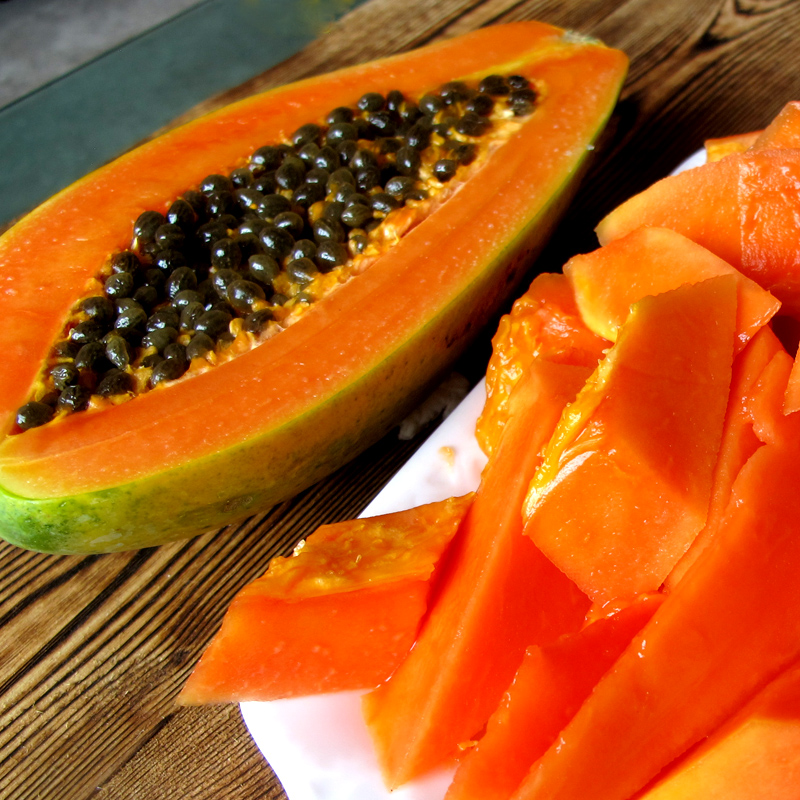 广西冰糖红心木瓜9斤净重 农家自种新鲜水果牛奶红心大木瓜[三天内