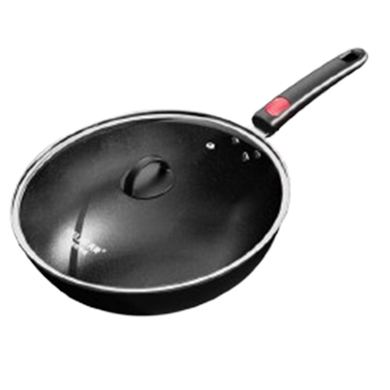 美菱炒锅32cm加厚耐磨麦饭石不粘炒锅MGJ-LA32304