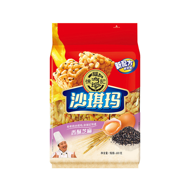 徐福记沙琪玛香酥芝麻味 469g