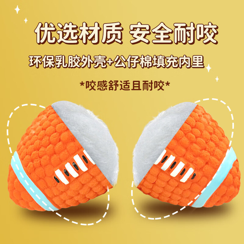 CCKO狗狗发声玩具球咬不烂磨牙耐咬边牧金毛柯基训犬宠物玩具 鞋子(橘色)L高清大图