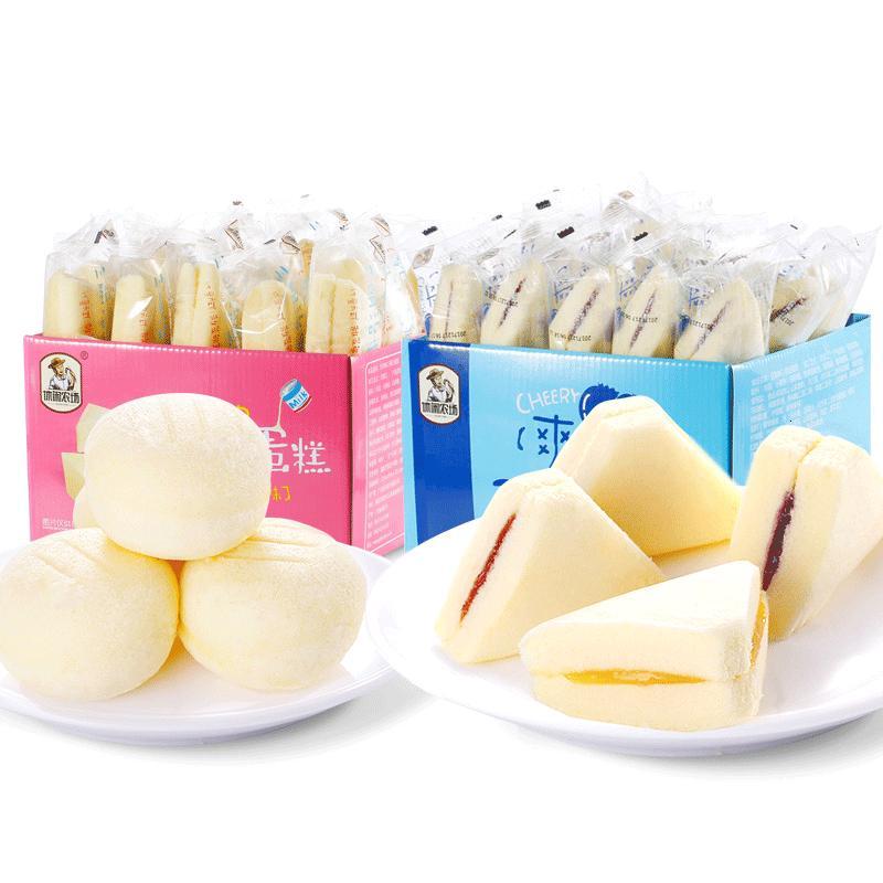休闲农场 三明治 夹心蒸蛋糕 面包糕 点心早餐 整箱 零食品 批 营养散装