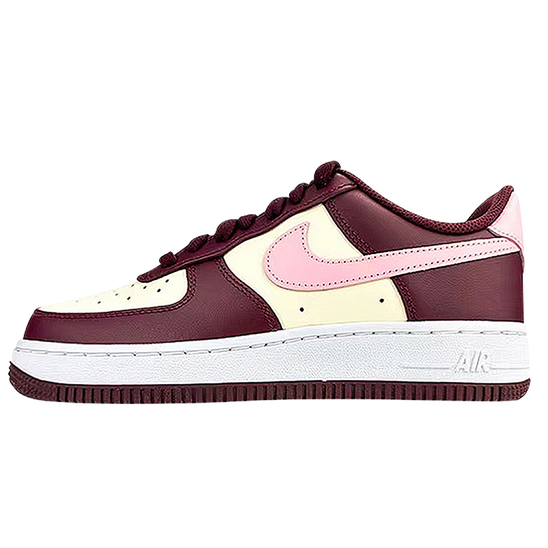 [情人节限定af1]nike air force 1 af1酒红白粉情人节低帮板鞋fd9925