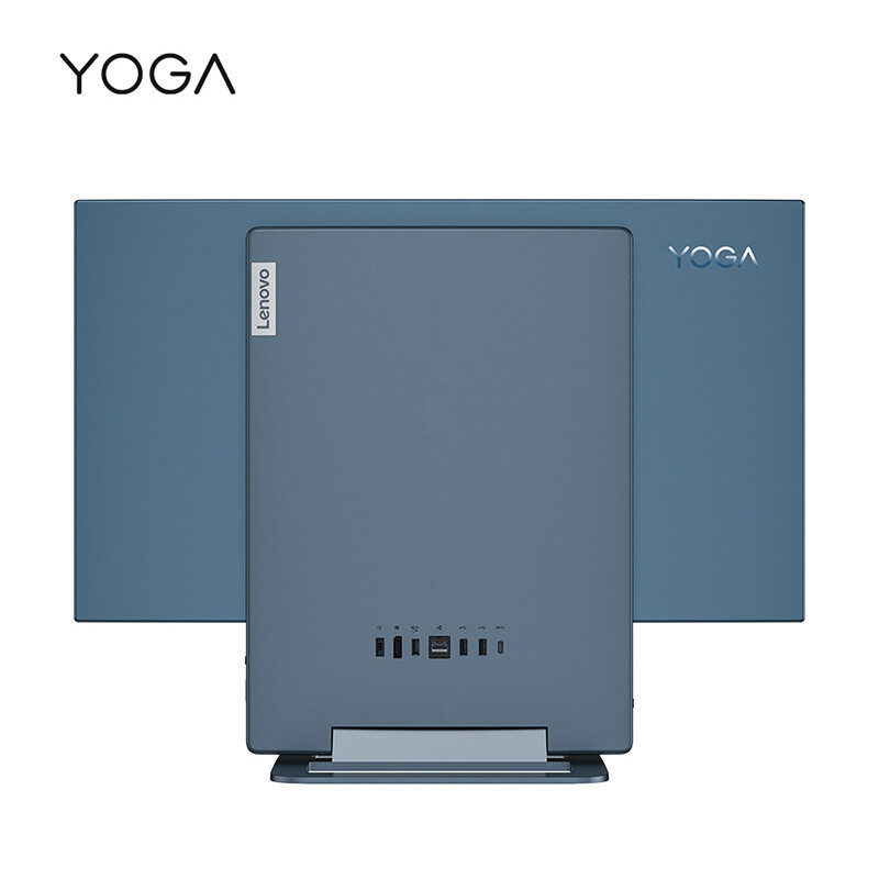联想(Lenovo)YOGA 27 2022款 全新锐龙R7-6800H/16G/1T/集显/无线键鼠/Win11/青山绿 4K屏幕 致美一体机台式电脑台式机