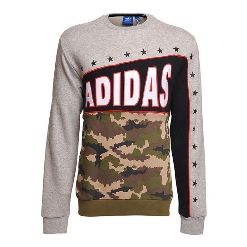 ADIDAS阿迪达斯三叶草卫衣运动休闲针织圆领童装套头衫S96027 Z