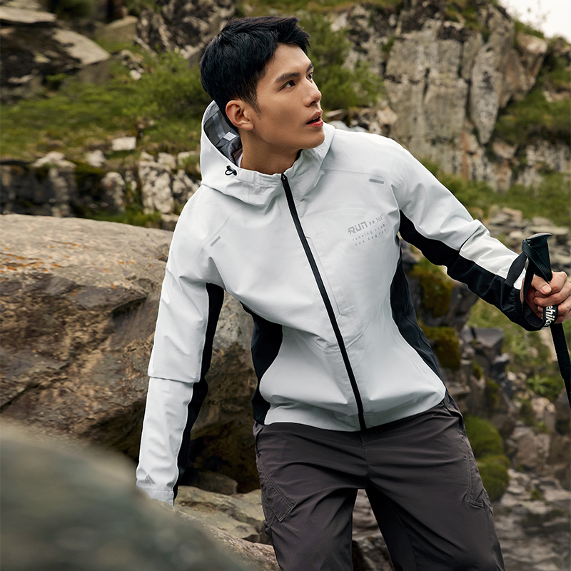 361°畅跑无惧雨屏冲锋衣新款防水防风冲锋衣男户外登山服高清大图