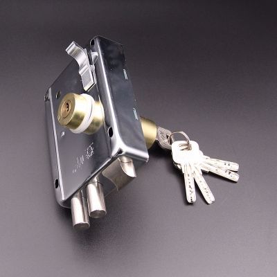 9219连体锁老式简易锁防盗门锁大门锁外装门锁地下室储藏间门锁通用锁