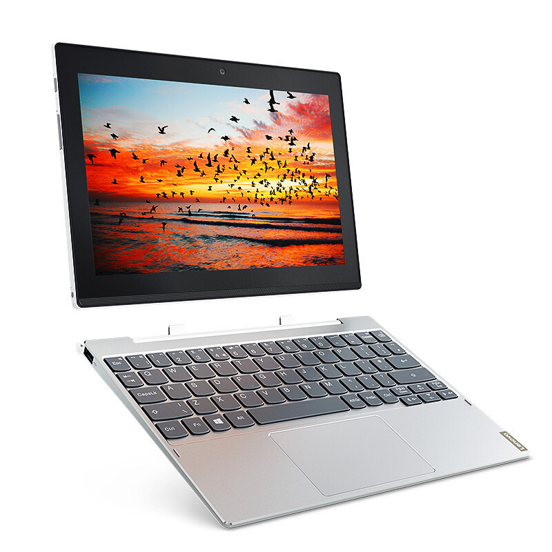联想(Lenovo)MIIX320 10.1英寸 办公便携轻薄触控笔记本二合一平板电脑 X5-Z8350 4GB 64GB W10 高清版 银色