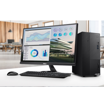 华硕(ASUS)D500MA商用电脑套机21.5英寸显示器(i5-10500 8G 128G 2G独 W10)