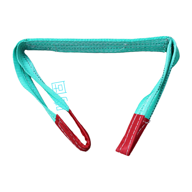 鸣固 彩色扁平涤纶吊装带 双扣起重吊车拖车绳 2吨5米 TS085612268