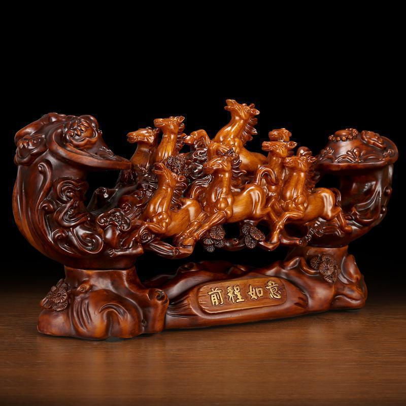 家柏饰corated马摆件工艺品马生肖摆件办公室办公桌创意客厅装饰艺术