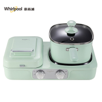 惠而浦WLF-M01Y三明治早餐机家用小型多功能华夫饼机轻食三明治神器烤面包机