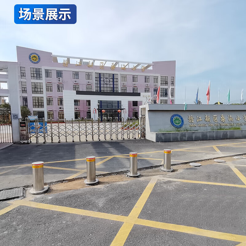 启功全自动升降柱 防撞升降柱 夜间警示柱阻车路障 每根高清大图