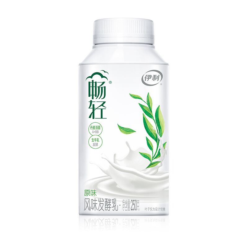 伊利畅轻酸奶风味发酵乳低温酸牛奶酸奶畅轻原味1瓶250g