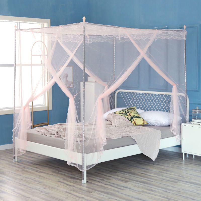 蚊帐家用蚊帐18床三开门落地蚊帐老式方顶蚊帐宿舍蚊帐公主风15