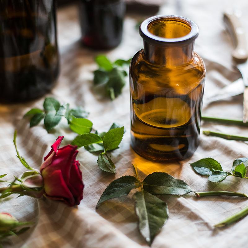 美帮汇INS玻璃瓶 花瓶花器 试剂瓶茶色棕色 杂货北欧复古工业风 小口棕瓶125ml小号高清大图